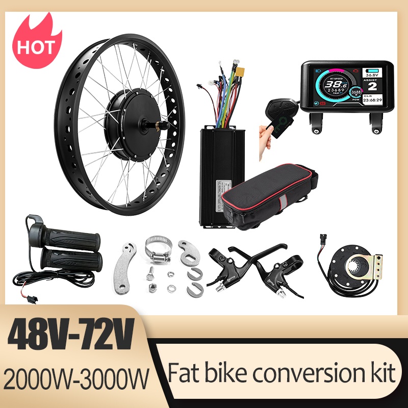 72V 3000W 太タイヤ式スノーバイク用モーター変換キッ - Ebike Conversion Kit 72V 3000W のレビューと価格