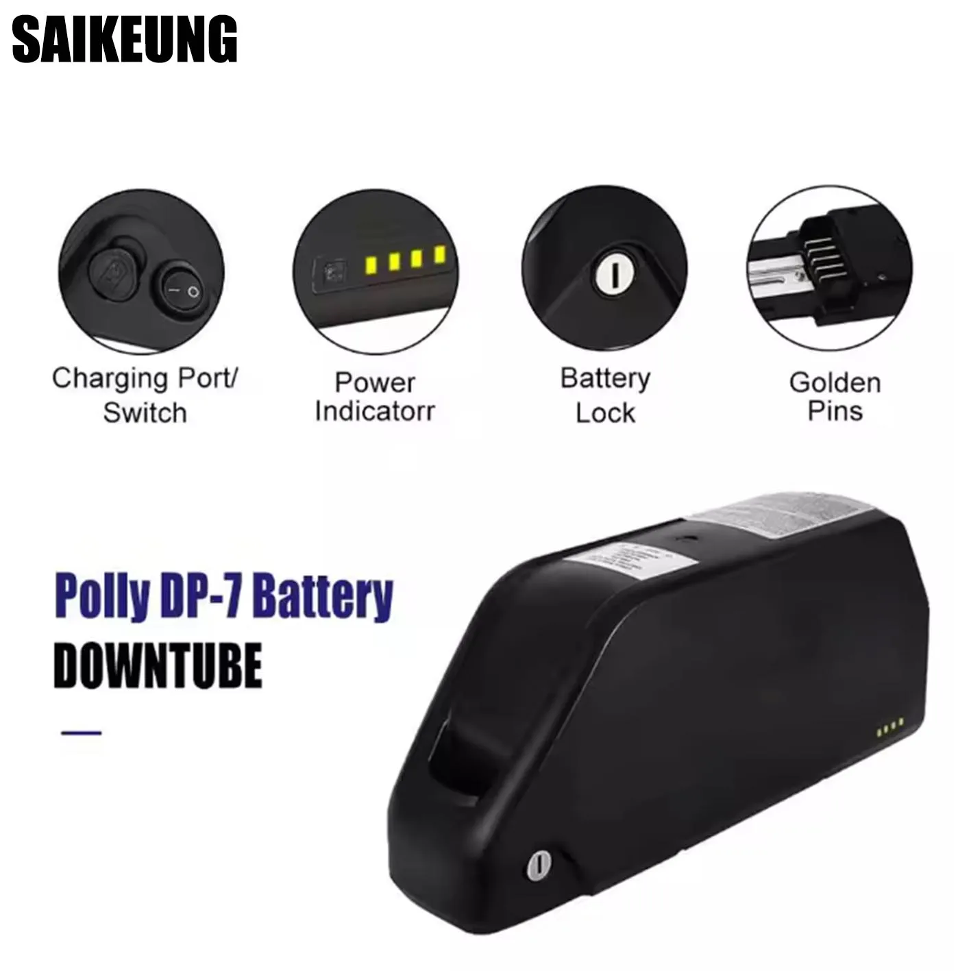 電動自転車用バッテリー ダウンチューブ ハイロン ポリー D - Electric Bicycle Battery 72V 30Ah のレビューと価格